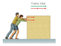 Hombre y mujer empujando cajón